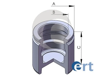 Piston, étrier de frein ERT 150382-C