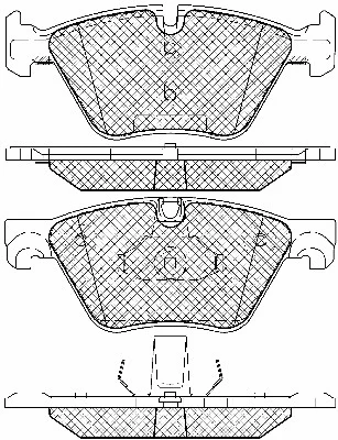 Kit de plaquettes de frein, frein à disque BSF 20017