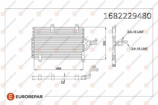 Condenseur, climatisation EUROREPAR 1682229480