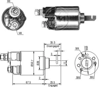 Contacteur, démarreur ZM ZM 607