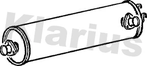 Silencieux central KLARIUS 220285