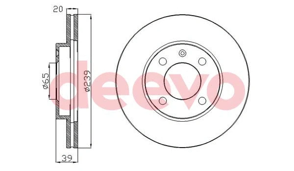 Disque de frein DEEVO BD10640