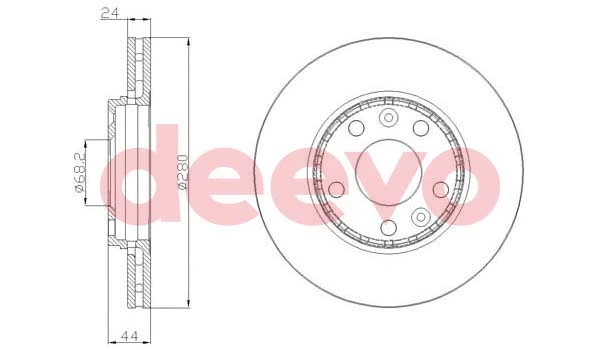 Disque de frein DEEVO BD22960