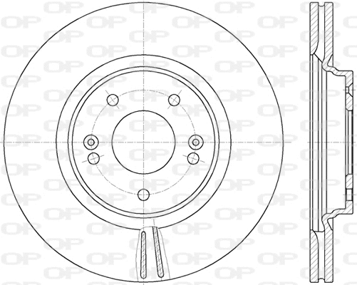 Disque de frein OPEN PARTS BDR2811.20