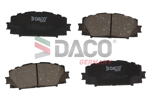 Kit de plaquettes de frein, frein à disque DACO Germany 322016