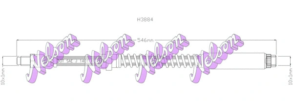 Flexible de frein KAWE H3884