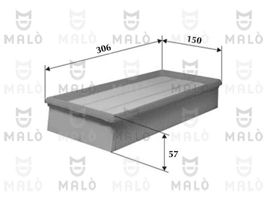 Filtre à air AKRON-MALÒ 1500593