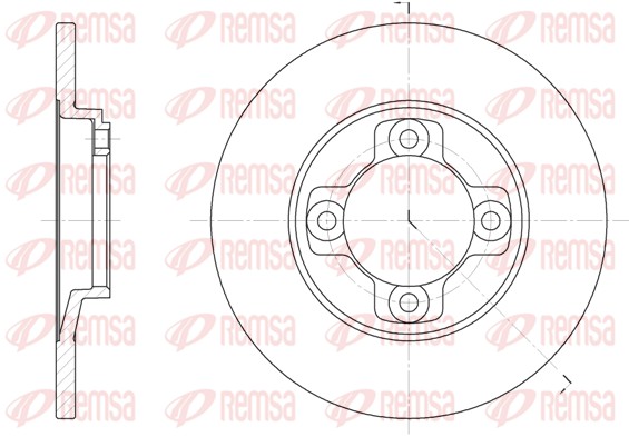 Disque de frein REMSA 6031.00