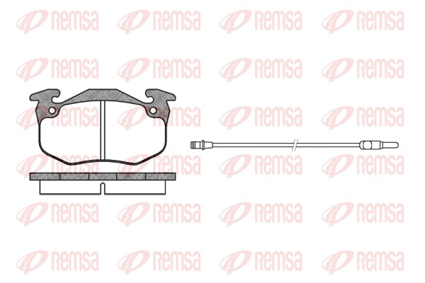 Kit de plaquettes de frein, frein à disque REMSA 0144.32