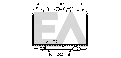 Radiateur, refroidissement du moteur EACLIMA 31R52009