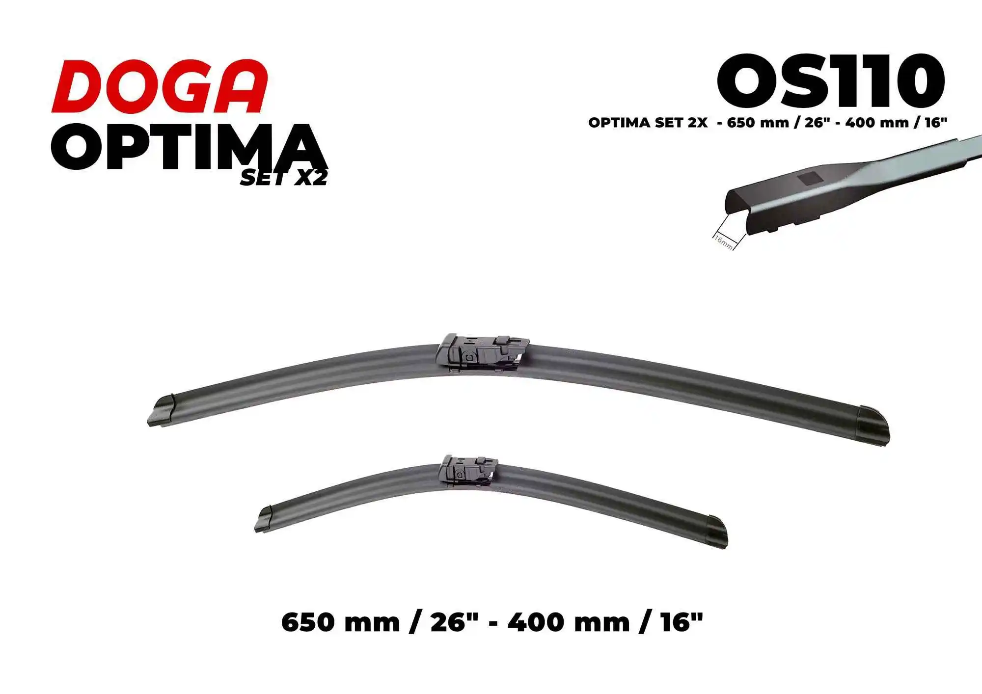 Balai d'essuie-glace DOGA OS110