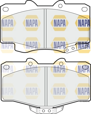 Kit de plaquettes de frein, frein à disque NAPA NBP1196
