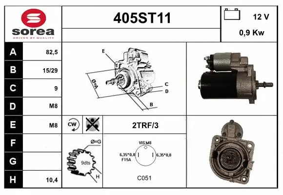 Démarreur STARTCAR 405ST11