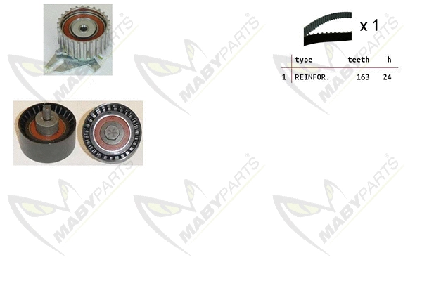 Kit de courroie crantée MABYPARTS OBK010119