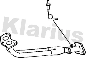Tuyau d'échappement KLARIUS 301647