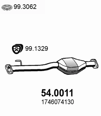 Catalyseur ASSO 54.0011