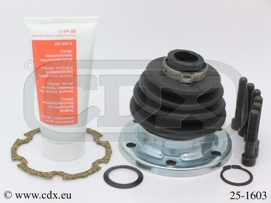 Jeu de joints-soufflets, arbre de commande CDX 25-1603