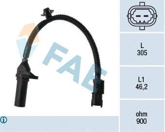 Capteur d'angle, vilebrequin FAE 79334
