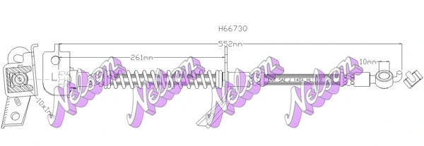 Flexible de frein KAWE H6673Q