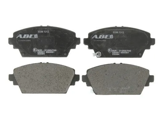 Kit de plaquettes de frein, frein à disque ABE C14042ABE