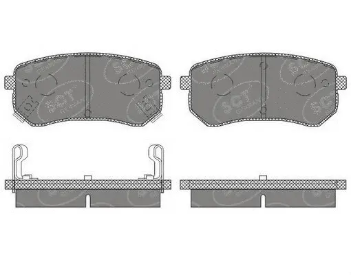 Kit de plaquettes de frein, frein à disque SCT - MANNOL SP 658 PR