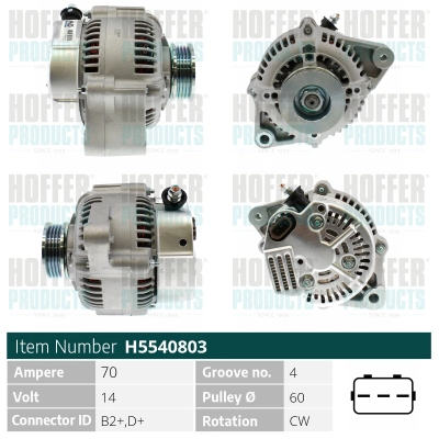 Alternateur HOFFER H5540803