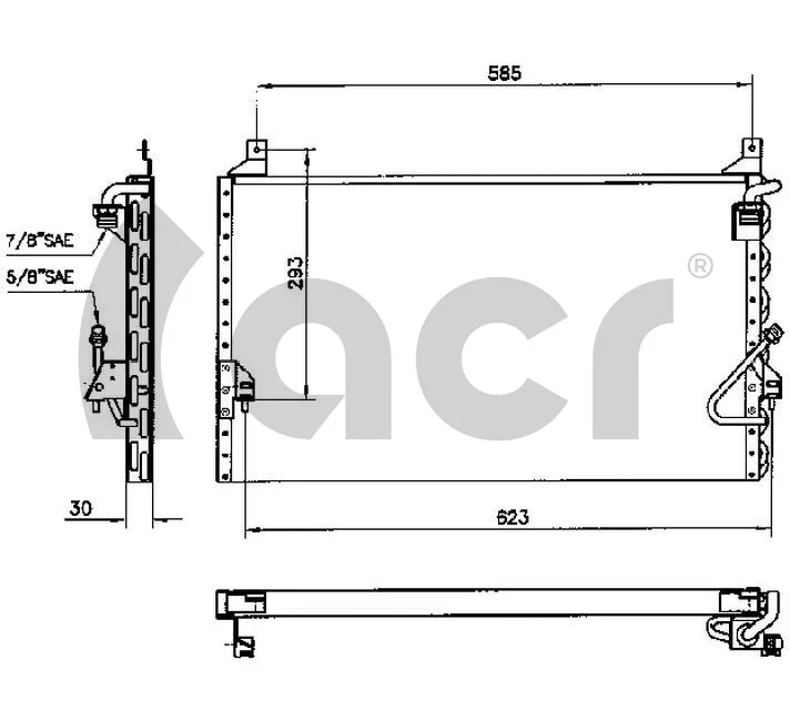 Condenseur, climatisation ACR 300106
