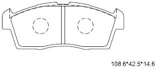 Kit de plaquettes de frein, frein à disque ASIMCO KD3757