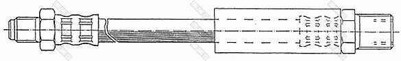 Flexible de frein GIRLING 9003165