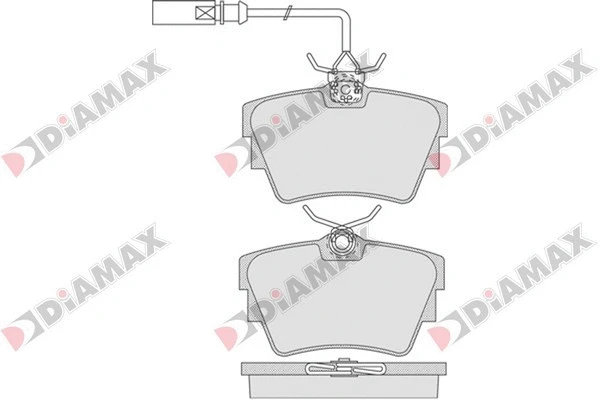 Kit de plaquettes de frein, frein à disque DIAMAX N09556