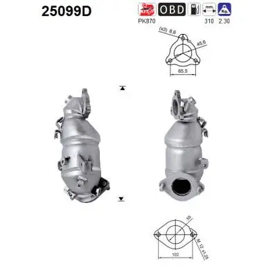 Catalyseur AS 25099D