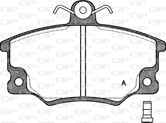 Kit de plaquettes de frein, frein à disque OPEN PARTS BPA0146.14
