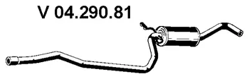 Silencieux avant EBERSPÄCHER 04.290.81