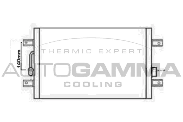 Condenseur, climatisation AUTOGAMMA 104948