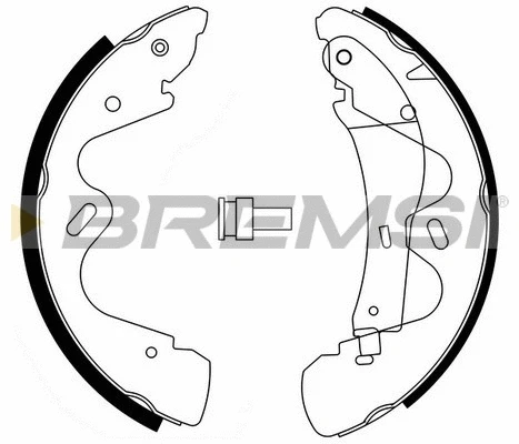 Jeu de mâchoires de frein BREMSI GF0865