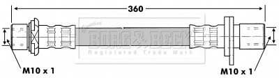 Flexible de frein BORG & BECK BBH6854