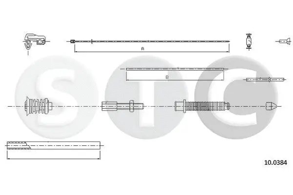 Câble d'accélération STC T483141