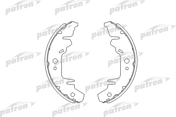 Jeu de mâchoires de frein PATRON PSP568
