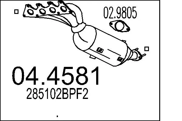 Catalyseur MTS 04.4581
