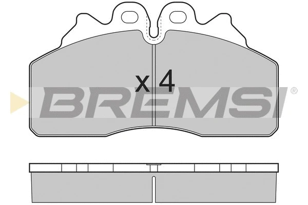 Kit de plaquettes de frein, frein à disque BREMSI BP7325