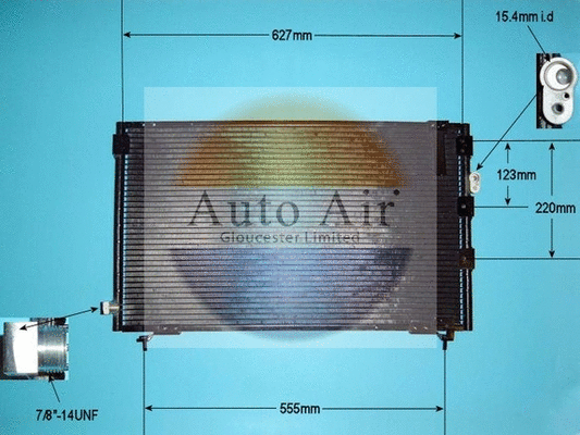 Condenseur, climatisation AUTO AIR GLOUCESTER 16-1025