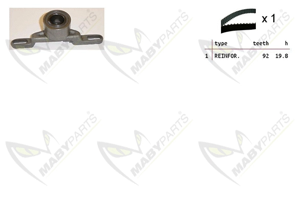 Kit de courroie crantée MABYPARTS OBK010364