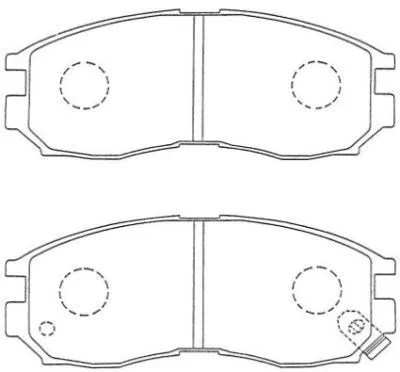 Kit de plaquettes de frein, frein à disque AISIN ASN-223
