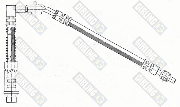 Flexible de frein GIRLING 9004257