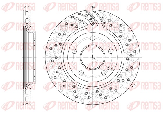 Disque de frein REMSA 6859.10