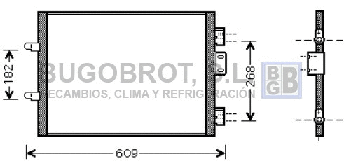 Condenseur, climatisation BUGOBROT 62-RT5315