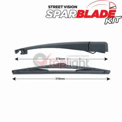 Kit de bras d'essuie-glace, nettoyage des vitres AE TOPLIGHT TRA-H7I10