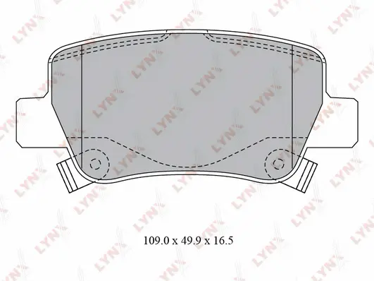 Kit de plaquettes de frein, frein à disque LYNXAUTO BD-7599