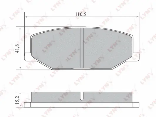 Kit de plaquettes de frein, frein à disque LYNXAUTO BD-7304