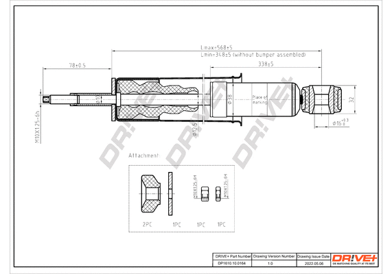 Amortisseur Dr!ve+ DP1610.10.0164